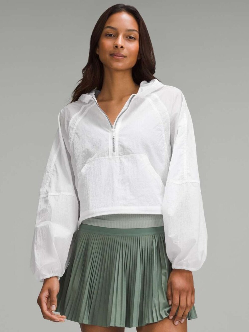 Lululemon Scuba Cropped Anorak White Size 10